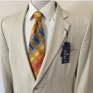 mens ivory Stafford 48R sports coat/ blazer